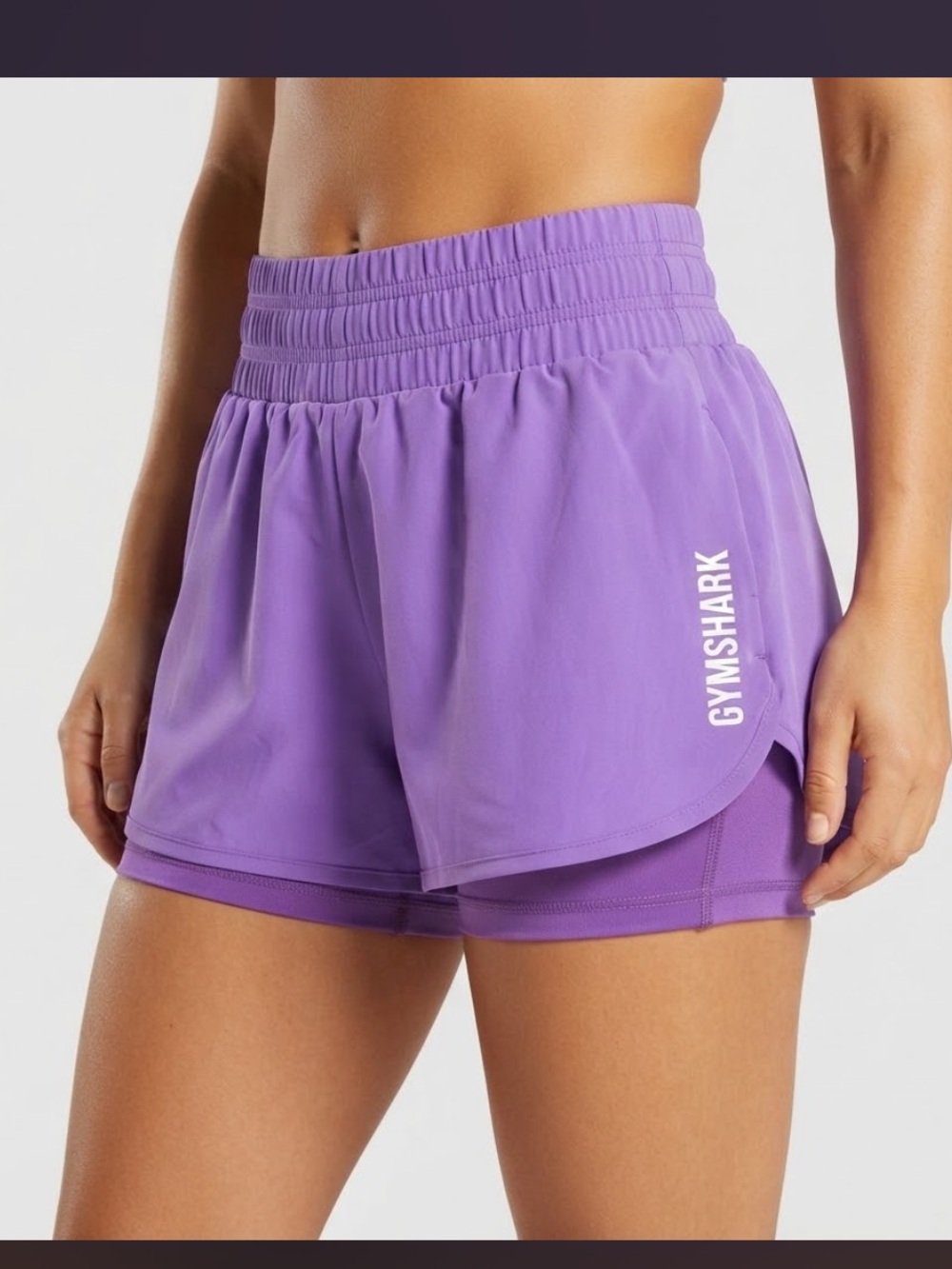 Gymshark Elevate 2-in-1 Running Shorts Women’s Size Small Built-In Biker Liner